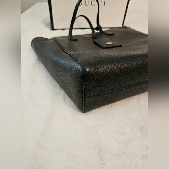 GUCCI BAG MOST FABULOUS, CHIC, SEXY 100% AUTHENTIC GUCCI BLACK TOTE BAG - Picture 15 of 16